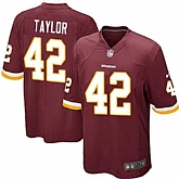 Nike Men & Women & Youth Redskins #42 Taylor Red Team Color Game Jersey,baseball caps,new era cap wholesale,wholesale hats
